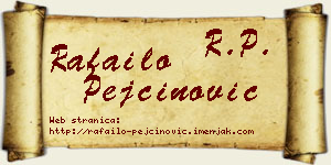 Rafailo Pejčinović vizit kartica